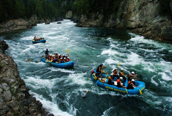 Whitewater Action in Wells Gray Park with Entertaining Guides
